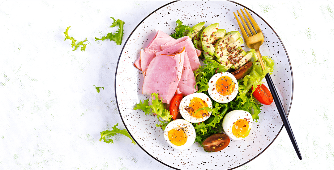 Egg and ham salad